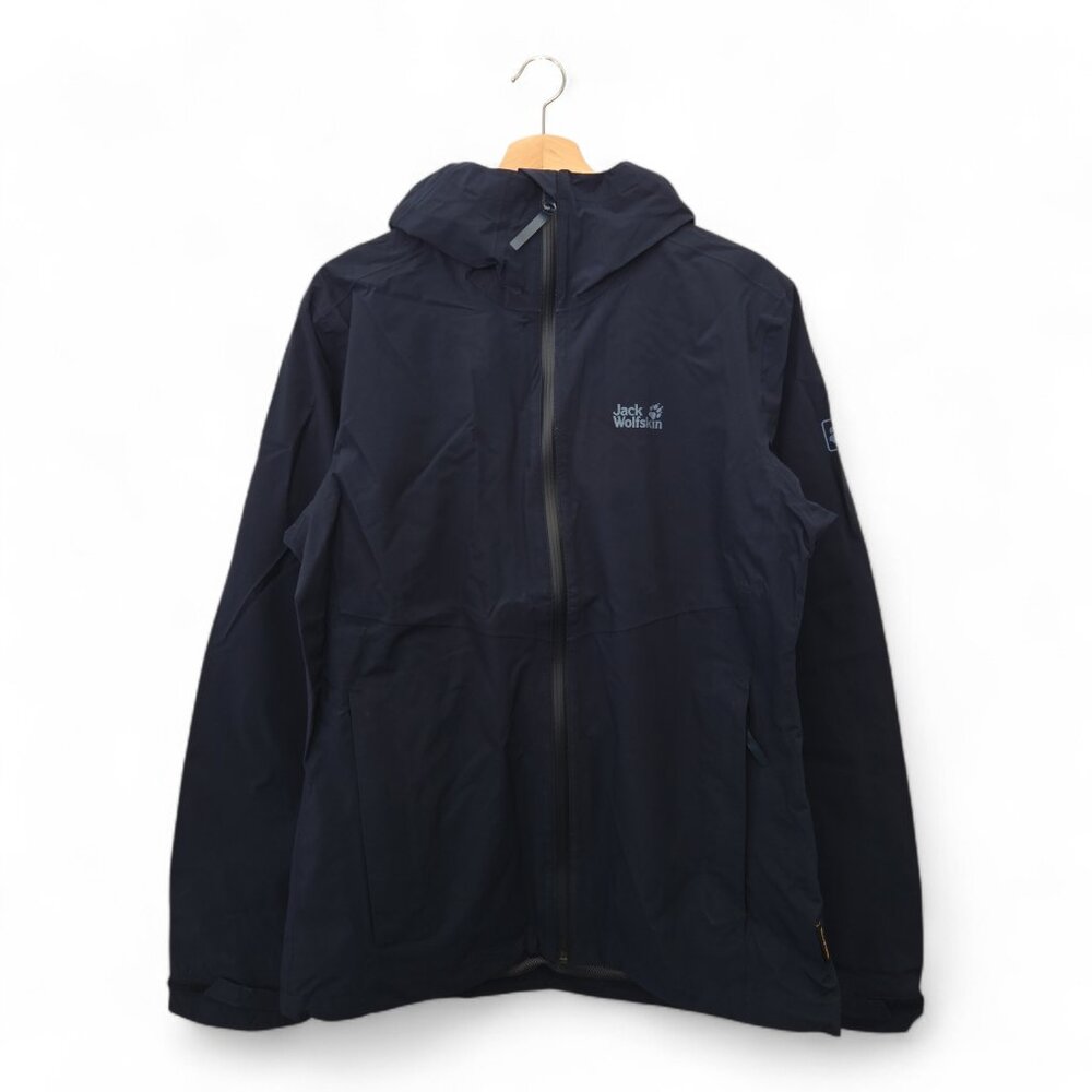Jack Wolfskin Men’s JWP Shell Waterproof Jacket Medium Navy NWT